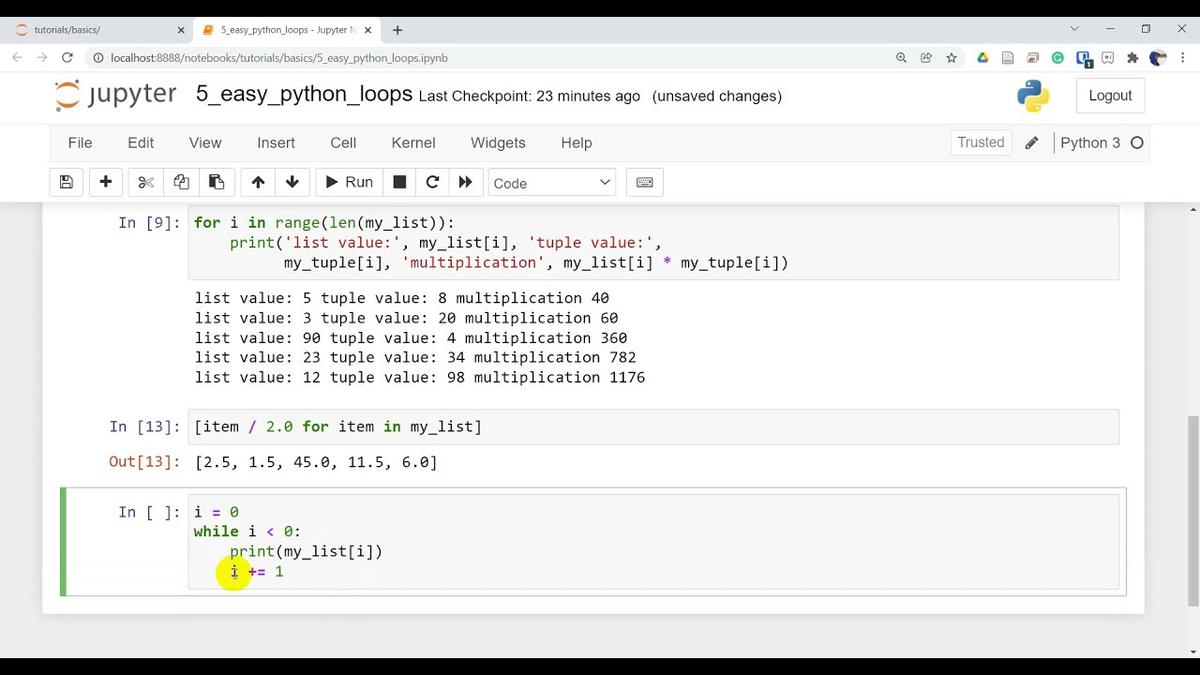 'Video thumbnail for 5 Easiest Ways to Iterate Through Python Lists and Tuples'
