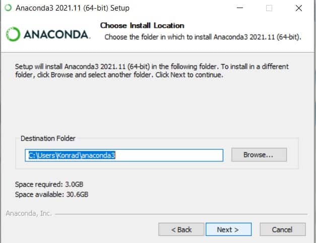 conda install package windwos