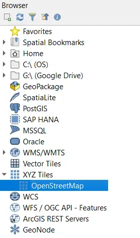 Add OpenStreetMap basemap to QGIS