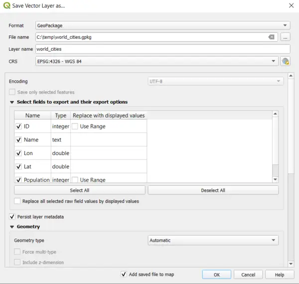 QGIS: Create Points from Excel or CSV – OpenSourceOptions