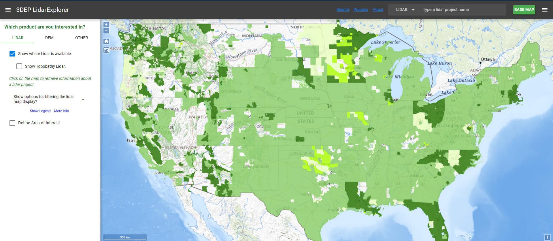 Download and Display Lidar Data for the United States – OpenSourceOptions